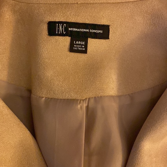 INC International Concepts Women’s Faux Suede Jacket - Picture 3 of 4